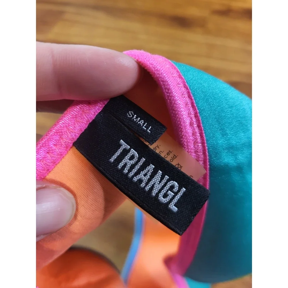 Triangl swimwear Teal neoprene bikini bottoms size S